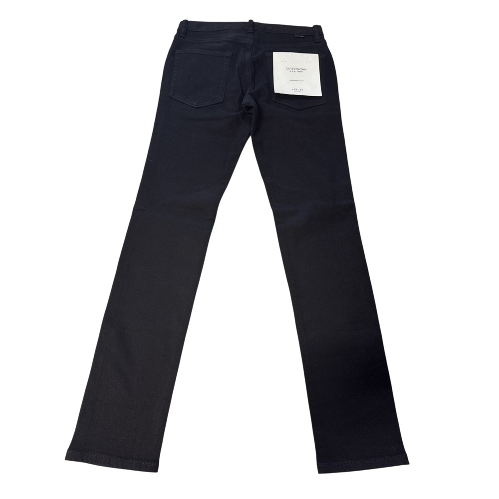 Outerknown Drifter Tapered Fit Jeans Black Organic Cotton Size 28 NWT‎